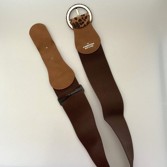 PLUS SIZE CATO LEOPARD ANIMAL PRINT BELT 1X - Picture 8 of 9